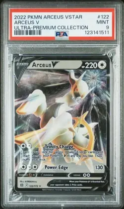 PSA 9 - Arceus V 122/172 - Metal Card - Ultra Premium Collectio POKEMON TCG Card - Image 1