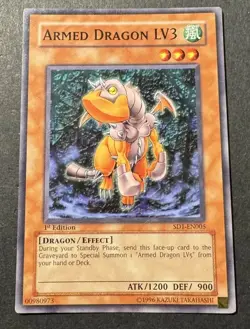 Armed Dragon LV3 SD1-EN005 YuGiOh 1st Edition - Image 1