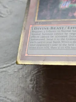 Lightly Played Condition- Slifer the Sky Dragon - PGLD-EN032 Gold Secret Rare - Image 3