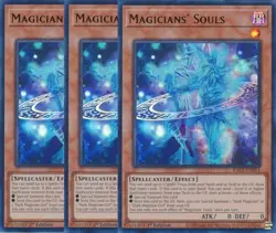 Yu-Gi-Oh! 3x Magicians' Souls RA02-EN014 Super Rare Playset - Image 1
