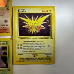 Vintage Pokemon Holo Card Lot Fossil 1999 WOTC Mitsuhiro Arita Art Set Dmg 90s - Image 2