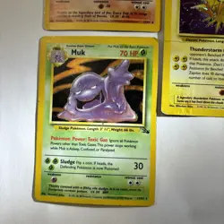 Vintage Pokemon Holo Card Lot Fossil 1999 WOTC Mitsuhiro Arita Art Set Dmg 90s - Image 4
