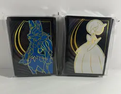 Lucario & Gardevoir Card Sleeves Mega Evolutions Elite Trainer Box ETB Pokemon - Image 1