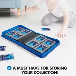 Toploader Binder, Trading Card Binder Storage,128 4 Pocket Top Loader Pokemon... - Image 5