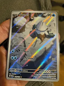 Pokemon TCG Basic Snover Card 140/132 Illustration Rare NM Mega Evolution Set - Image 3