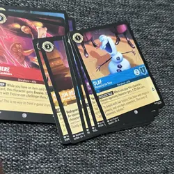 Disney Lorcana TCG Bulk Card Lot Mixed Characters Olaf Pluto Lumiere Anita EN - Image 5