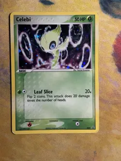 Celebi 029 Holo Rare Ex Era Nintendo Black Star Promo Pokemon Card MP - Image 2