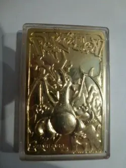 Pokemon 23k gold plated trading card Charizard UNTOUCHED IN BOX WOW ! - Image 2