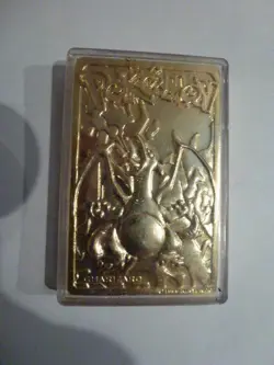 Pokemon 23k gold plated trading card Charizard UNTOUCHED IN BOX WOW ! - Image 3
