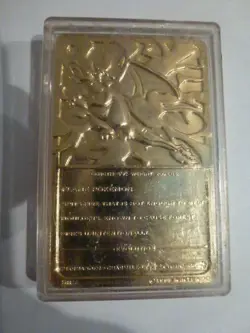 Pokemon 23k gold plated trading card Charizard UNTOUCHED IN BOX WOW ! - Image 4