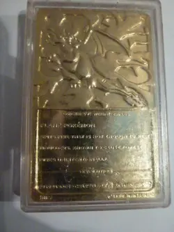 Pokemon 23k gold plated trading card Charizard UNTOUCHED IN BOX WOW ! - Image 5