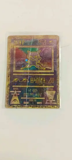 Pokemon Promo 1999-2000 Ancient Mew Beat Up Condition With Explanation Card - Image 3