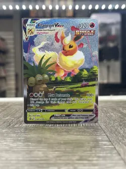 Flareon VMAX SWSH180 Sword & Shield Alt Art Promo Card Holo Pokemon English - Image 1