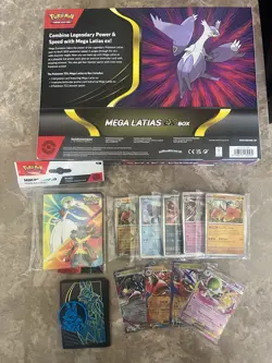 Pokemon Mega Evolution Lot- 5 Boosters, 100+ Mega Singles, 4 Ex Cards, Binder! - Image 2