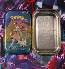Pokemon Crown Zenith Mini Tin Sonia Pokemon Trading Card Game Mini Tin empty - Image 1