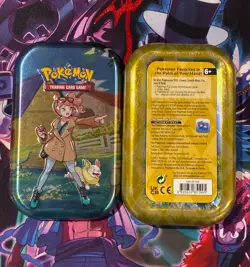Pokemon Crown Zenith Mini Tin Sonia Pokemon Trading Card Game Mini Tin empty - Image 2
