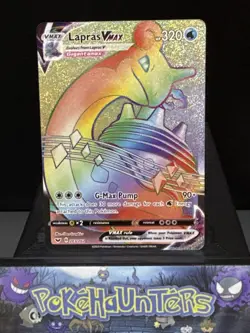 Pokemon Card Lapras VMAX 203/202 Secret Rare Sword & Shield Full Art Near Mint - Image 1