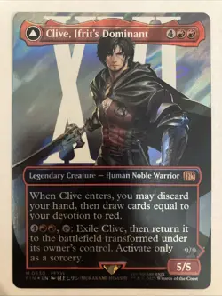Clive, Ifrit's Dominant (Borderless) (Surge Foil) (0530) Final Fantasy Foil - Image 1