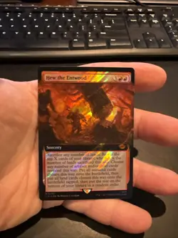 Hew the Entwood (Extended Art) (Surge Foil) Lord of the Rings 772 NM - Image 1