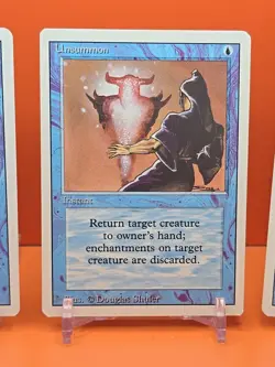 🔵🔵🔵 (4) 1994 MAGIC The Gathering UNSUMMON REVISED 3RD EDITION PLAYED 🔵🔵🔵5 - Image 4