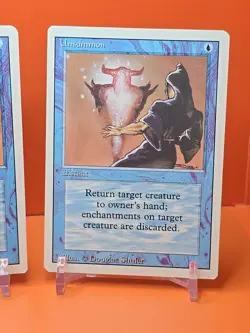 🔵🔵🔵 (4) 1994 MAGIC The Gathering UNSUMMON REVISED 3RD EDITION PLAYED 🔵🔵🔵5 - Image 5