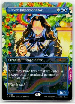 Near Mint Clever Impersonator (Rainbow Foil) #1429 Secret Lair W/Tracking - Image 1