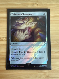 Talisman of Indulgence (Surge Foil) Commander: Final Fantasy Surge Foil NM - Image 1