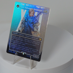 Dion Bahamut's Dominant Borderless Foil 376 Final Fantasy FIN MTG NM See Video - Image 2