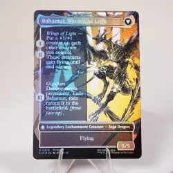 Dion Bahamut's Dominant Borderless Foil 376 Final Fantasy FIN MTG NM See Video - Image 3