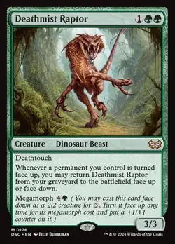 1x Deathmist Raptor NM Eng MTG - Duskmourn Commander - Image 1
