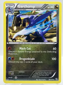 Garchomp 90/124 B&W Dragons Exalted Holo Rare Vintage Pokemon TCG Card NM - Image 1