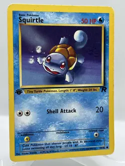 Squirtle 68/82 Team Rocket 1st Ed Non Holo WotC 2000 Vintage Pokemon TCG Card - Image 2