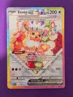 Pokemon Eevee ex 174 Sv: Scarlet & Violet Black Star Promo Cards Holo - Image 1