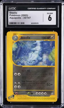 2003 POKEMON AQUAPOLIS #35/147 STEELIX CGC 6 - Image 1