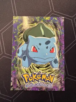 Pokemon Bulbasaur Ivysaur Venusaur #01 - 03 Non-Holo Topps 1999 Vintage - Image 2
