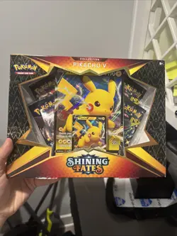 Pokemon TCG - Shining Fates Pikachu V Collection Box - NEW FACTORY SEALED - Image 1