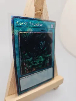 Yu-Gi-Oh Giant Trunade 1st Edition Platinum Secret Rare RA03-EN097 Near Mint... - Image 2