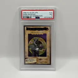 1998 YU-GI-OH! JPN BANDAI-1ST GENERATION #14 DARK MAGICIAN PSA 7 - Image 1