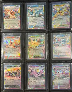 Prismatic Evolutions Surprise Box Sealed Stamp Ex Promo Cards 9/9 Complete Set - Image 1