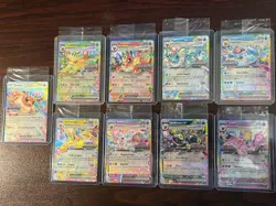Prismatic Evolutions Surprise Box Sealed Stamp Ex Promo Cards 9/9 Complete Set - Image 2