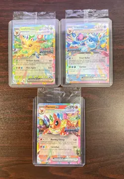 Prismatic Evolutions Surprise Box Sealed Stamp Ex Promo Cards 9/9 Complete Set - Image 5
