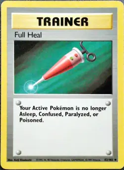 Full Heal 82/102 Pokemon Base Set Card - Image 1