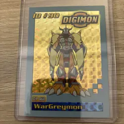 Digimon Card Lot/2001 Digimon TCG ID#90 WarGreymon Holo Metalgarurumon Holo - Image 4