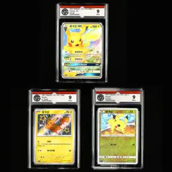 CCG Mint 9 Nintendo Pokemon TCG card 3pcs- Pikachu - Image 1