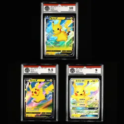 CCG GemMint 10/9.5/Mint 9 Nintendo Pokemon TCG card 3pcs- Pikachu - Image 1