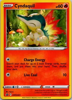 Cyndaquil Promo SWSH: Sword & Shield Promo Cards SWSH221 NM - Image 1