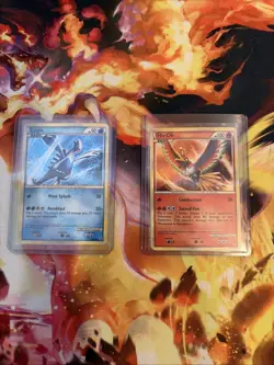 Pokemon 2 Card Vintage Lot Logia and Ho-Oh Holo Promo Pokemon Cards Vintage Lot - Image 1