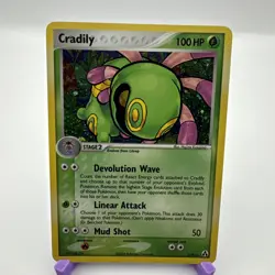 Pokemon Card - Cradily - Ex Legend Maker - Holo Rare - 3/92 - LP - Image 1