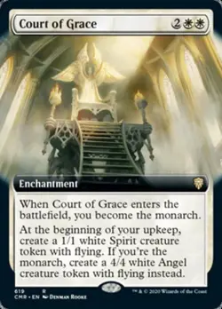 MTG English Court of Grace (Extended Art) NM Normal Commander Legends - Image 1