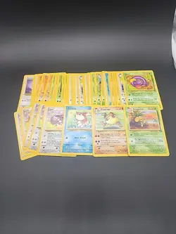 WOTC Jungle Lot Of 45 Cards Pokemon Non Holo Bulk TCG Eevee Etc - Image 1